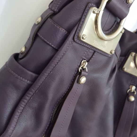 Makowsky Plush Purple Handbag - Picture 5 of 8